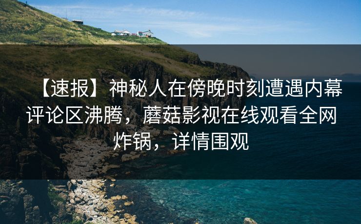 【速报】神秘人在傍晚时刻遭遇内幕评论区沸腾，蘑菇影视在线观看全网炸锅，详情围观